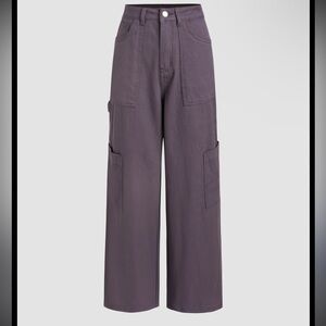 Cider Women's Straight Leg Jeans in Dark Purple